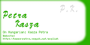 petra kasza business card